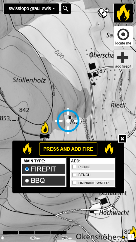 App Mobile Add Firepit Form